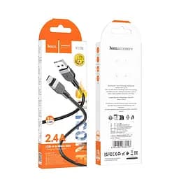 Кабель Hoco X109 Energy silicone charging data cable Micro (L=1 м) чорний - мініатюра 2