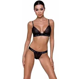 Комплект білизни Passion Exclusive Glamiss SET Black XXL/XXXL