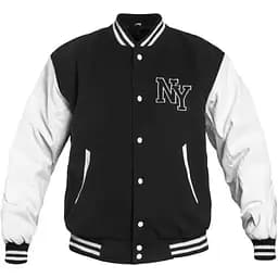 Куртка бомбер Mil-Tec NY Baseball - Black/White 10370002 розмір 2ХL