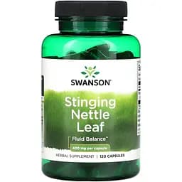 Натуральна добавка Swanson Stinging Nettle Leaf 400 mg 120 капсул