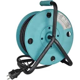 Мережевий фільтр KS CR-15M, 3000Вт, 4х16А/230В, 3х1.5мм, IP44, 3.2кг, на котушці, 15м, чорний (KSCR-15M) - мініатюра 3