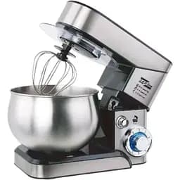 Стационарный миксер тестомес Zepline ZP-105 с металлической чашей планетарное вращение 6л 3500Вт Серебряный