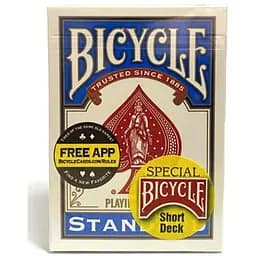 Карти для фокусів United States Playing Card Company Bicycle Short deck (укорочена колода) (blue) (ВР_КФБСБ)