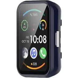 Чохол-накладка DK Пластик Gloss Скло Full Cover для Huawei Watch Fit / Fit SE (016318) (dark blue)