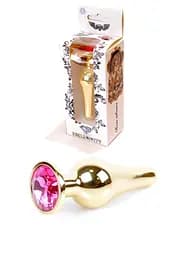 Анальная пробка Jawellery Gold BUTT PLUG Pink Boss Series 64-00062 98247