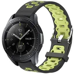 Спортивний ремінець Primo Perfor Classic для годинника Samsung Galaxy Watch 42 мм (SM-R810) Black Green