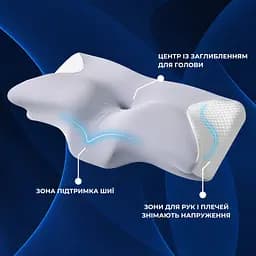 Подушка Ideia ортопедична ErgoSleep 61х34х12 см з ефектом пам'яті 8-35857 - мініатюра 5