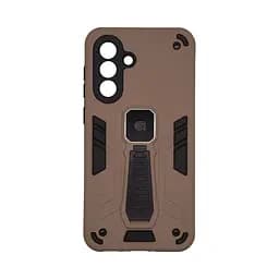 Чехол для Samsung Galaxy A36 5G, Proover, коричневый, с подставкой и магнитом, противоударный, ударопрочный, бронированный, панель-накладка, защита всего корпуса, термополиуретан (TPU) + поликарбонат (PC), ArmorStandart (ARM85774)