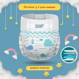 Підгузки дитячі Lody Baby Air maxi 4 (7-18 кг) Mega 100 шт. дихаючі на липучках - мініатюра 2