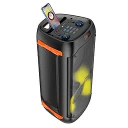 Колонка бездротова Hoco Manhattan dual mic outdoor BS53 з 2 мікрофонами чорна - мініатюра 9