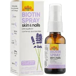 Спрей Country Life Biotin Spray Солодка лаванда 2000 мкг спрей 24 мл