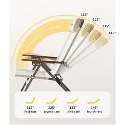 Крісло складане з регульованим нахилом Naturehike CNK2550JJ012 бежевий - мініатюра 3