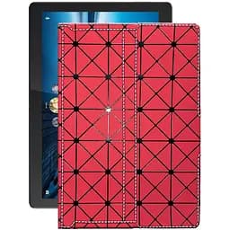 Чохол StatusCASE з екошкіри для планшету Lenovo Tab P10 TB-X705L Червоний ромб