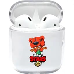 Прозорий силіконовий чохол Apple AirPods з малюнком - Nita/Brawls Stars (KAP1109)