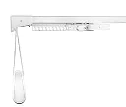 Карниз для тяжелых штор на шнуровом управление ES Белый в сборе, Нидерланды 225 см