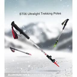 Трекінгова палиця телескопічна Naturehike ST06 (NH17D006-D) 66-135см чорна - мініатюра 9