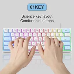 Клавіатура MageGee TS91 RGB (6971969727519-UA) Blue/White - мініатюра 2
