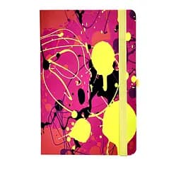 Книга записна Buromax Infinity в клітинку 207х136 мм на резинці малинова 96 аркушів (BM.255105-29)