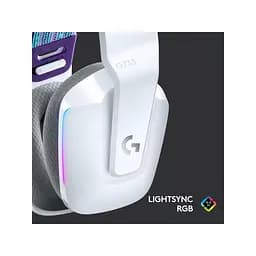 Комп'ютерна гарнітура Logitech G733 Lightspeed Wireless RGB White (981-000883) - мініатюра 9
