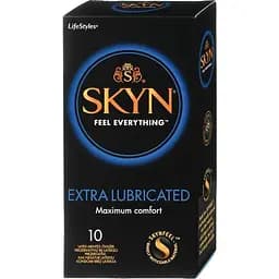 Презервативи Skyn Extra Lube 10 шт безлатексні, гіпоалергенні, з подвійною змазкою, для додаткового комфорту