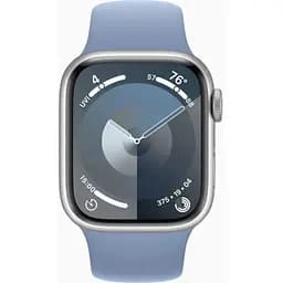 Apple Watch Series 9 GPS 41mm Silver Aluminium with Storm Blue Sport Band S/M MR903 - мініатюра 2