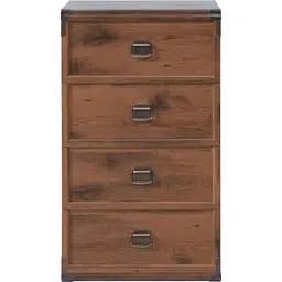 Комод в спальню ВМК Индиана JKOM4S/50 Дуб шутер (GRB-1575)