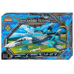 Винищувач СУ-27 96094 Teko, конструктор 2259 деталей, серія Військова техніка