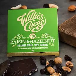 Шоколад чорний Willie's Cacao Родзинки та фундук 50 г - мініатюра 2