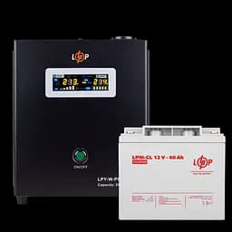 Комплект резервного живлення для котла LP (LogicPower) ДБЖ + гелева батарея (UPS W500 + АКБ GL 480W) - мініатюра 4