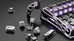 GravaStar Клавіатура магнітна Mercury V75 Pro 80keys, GravaStar x Gateron Jade Gaming, USB-A, 8k, RGB, Iron Purple - мініатюра 8