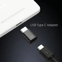 Адаптер перехідник Xiaomi USB Type-C to Micro USB Adapter Black (SJV4065TY) - мініатюра 3