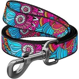 Повідець для собак Waudog Nylon Літо, регульований, 152-183х2,5 см, різнокольоровий