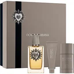 Набор Dolce & Gabbana Devotion Pour Homme 100 мл парфюмированная вода, 50 мл гель для душа, 75 мл дезодорант