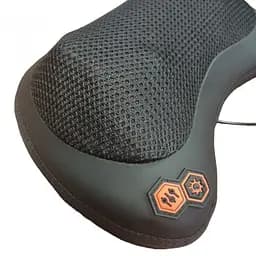 Масажна роликова подушка для дому та машини масажер для спини та шиї Massage pillow CHM-8028 - мініатюра 2
