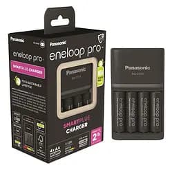 Зарядний пристрій Panasonic K-KJ55HCD40E Smart-Quick Charger + Акумулятор Eneloop Pro NI-MH AA 2500 мАг 4 шт.