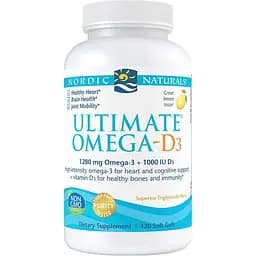Рыбий жир Nordic Naturals Ultimate Omega-D3 120 капсул