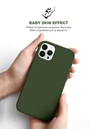 Силиконовый чехол для Apple iPhone 12 Pro Max, ICON2 Case, зеленый, противоударный, панель, защита всего корпуса, матовая поверхность Soft Touch, выступает над дисплеем, совместим с защитными стеклами и пленками, с микрофиброй, ArmorStandart (ARM61366) - мініатюра 8
