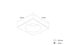 Точковий світильник MJ-Light SL7469-3-12W BK 3000K - мініатюра 2