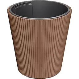  Кашпо для квітів Prosperplast Milly круглий конус 240 мм каштаново-коричневий