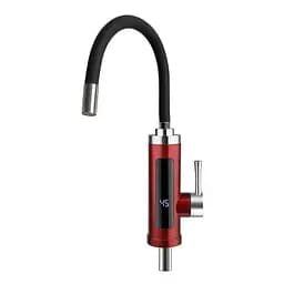 Проточный водонагреватель для кухни гибкий излив датчик температуры 3,3 кВт красный Wezer SDR-G16T-Red