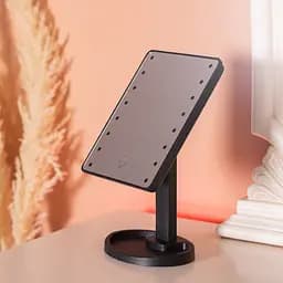 Косметичне дзеркало з LED-підсвіткою 16 світлодіодів, чорний Yiwu HP-10-3AB - мініатюра 7