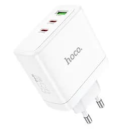 МЗП Hoco N30 Glory PD65W+QC3.0 (1USB-A/2C) White - мініатюра 2