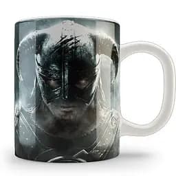 Кружка Geekland Skyrim Довакин в шлеме SM 02.10 330 мл белая