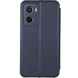 Шкіряний чохол-книжка Classy для Motorola Moto G05 / E15 Темно-синій - мініатюра 2