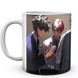 Кружка GeekLand My Hero Academia Моя геройская академия Мидория Шото Бакуго Киришима MHA 02.84 330 мл белая