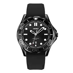 Наручний годинник чоловічий 9276PBKBK Black-Black Silicone Strap Skmei acs0029809