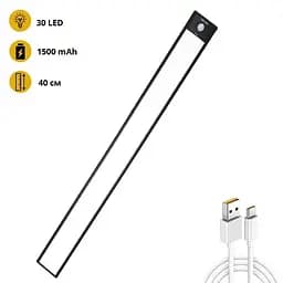 Лампа нічник з датчиком руху Yeelight Motion Sensor Closet Light A40 YLCG004 Black - мініатюра 4