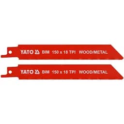Полотна по дереву і металу до шаблевої пили Yato l=150 мм 2 шт. (YT-33931)