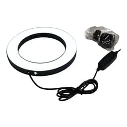 Светодиодная кольцевая LED лампа 26 см с ручкой для телефона