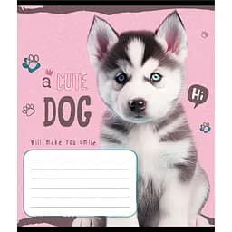 Зошит учнівський "Милий цуценя" 012-520132L-1 в лінію, 12 аркушів